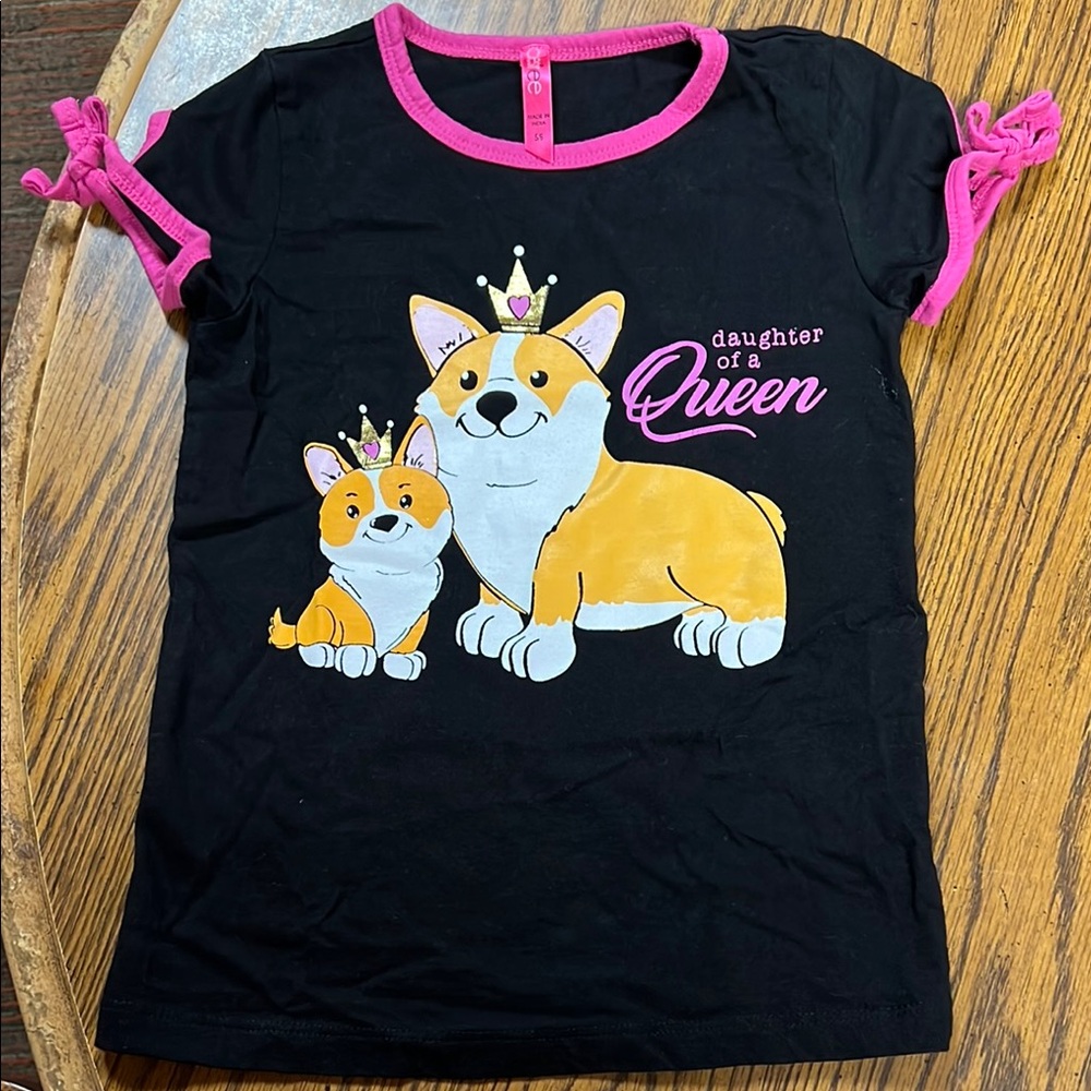 Desire Collection Black and Pink Corgi Tee